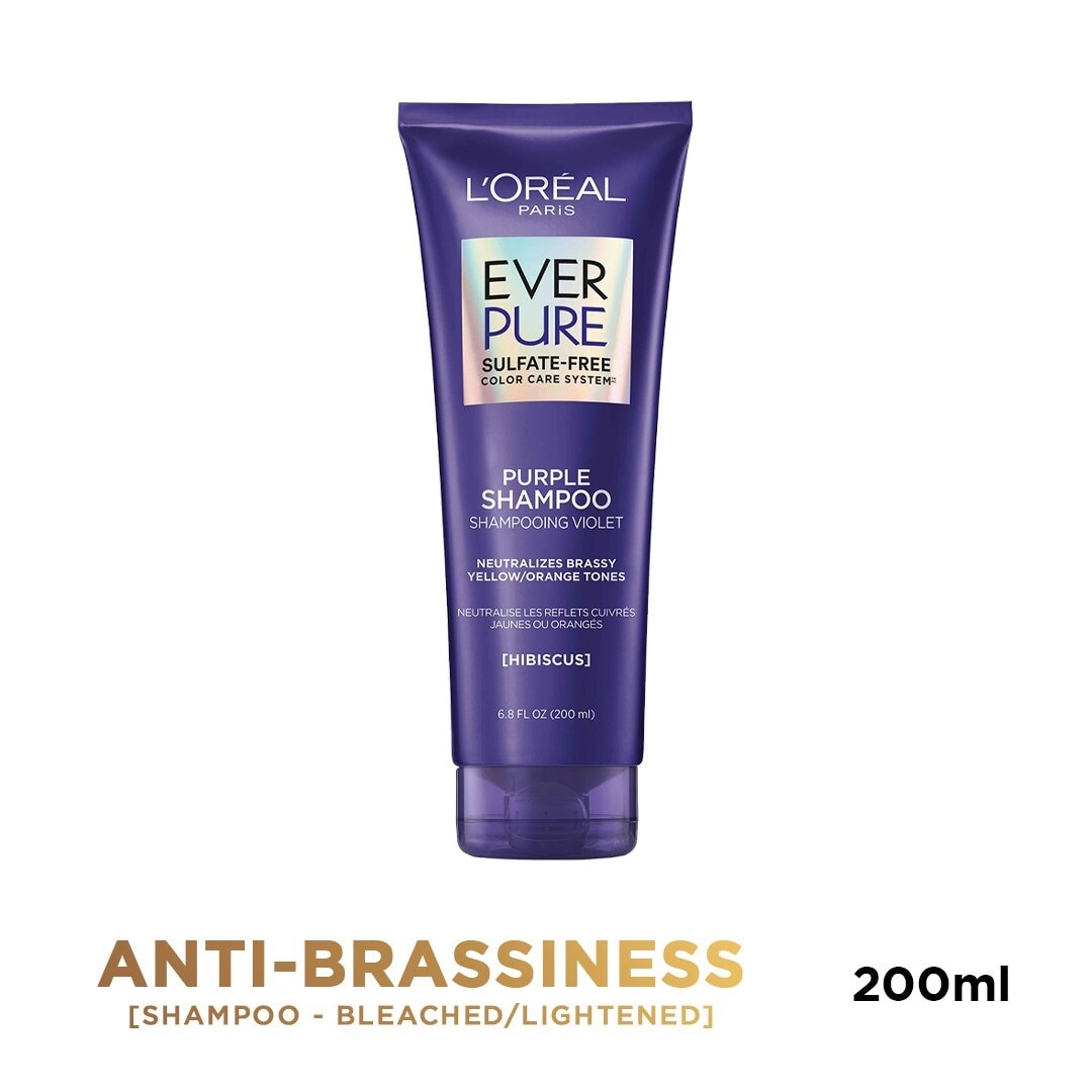 Everpure Brass Toning Purple Shampoo 200mL [Sulfate Free]