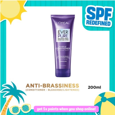 LOREAL - Everpure Brass Toning Purple Conditioner 200mL [Sulfate Free]