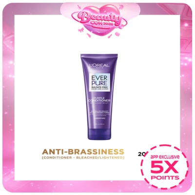 LOREAL - Everpure Brass Toning Purple Conditioner 200mL [Sulfate Free]