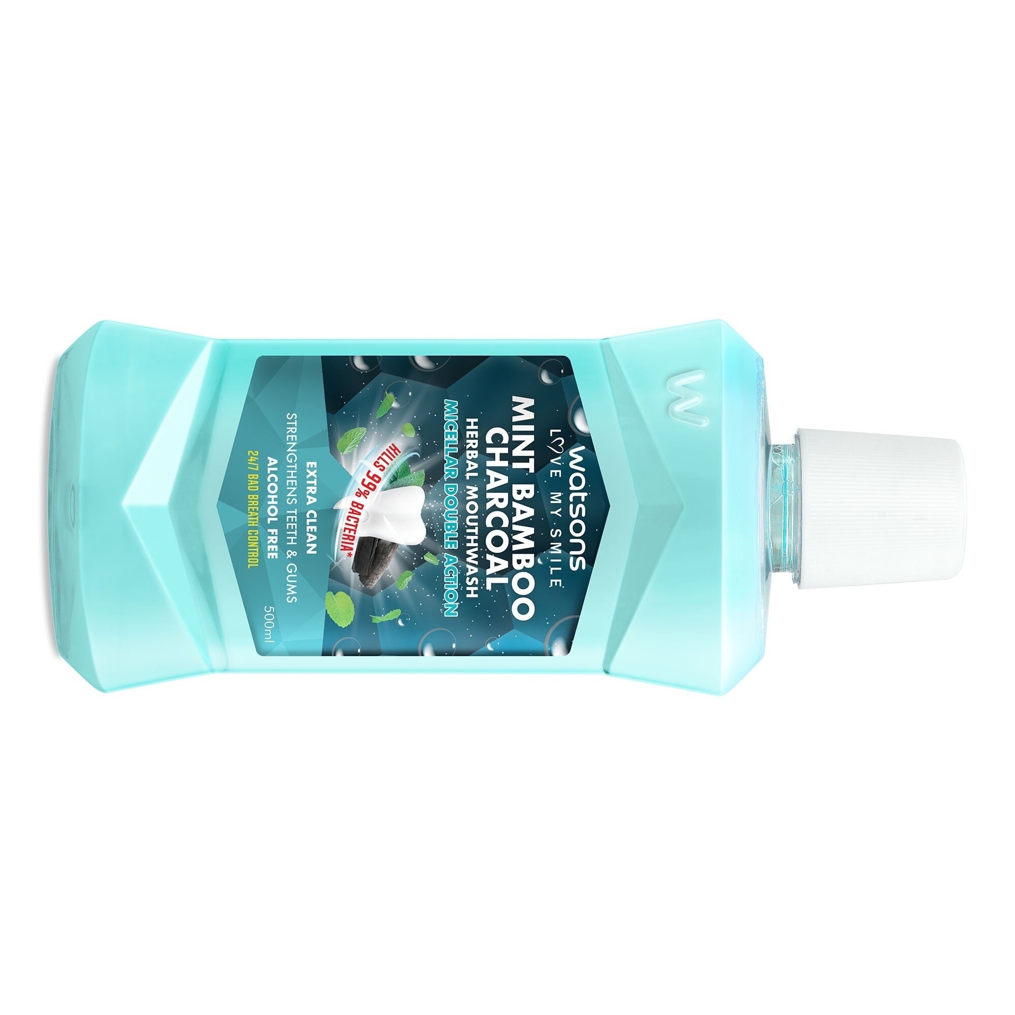 Love My Smile Mint Bamboo Charcoal Herbal Mouthwash 500ml