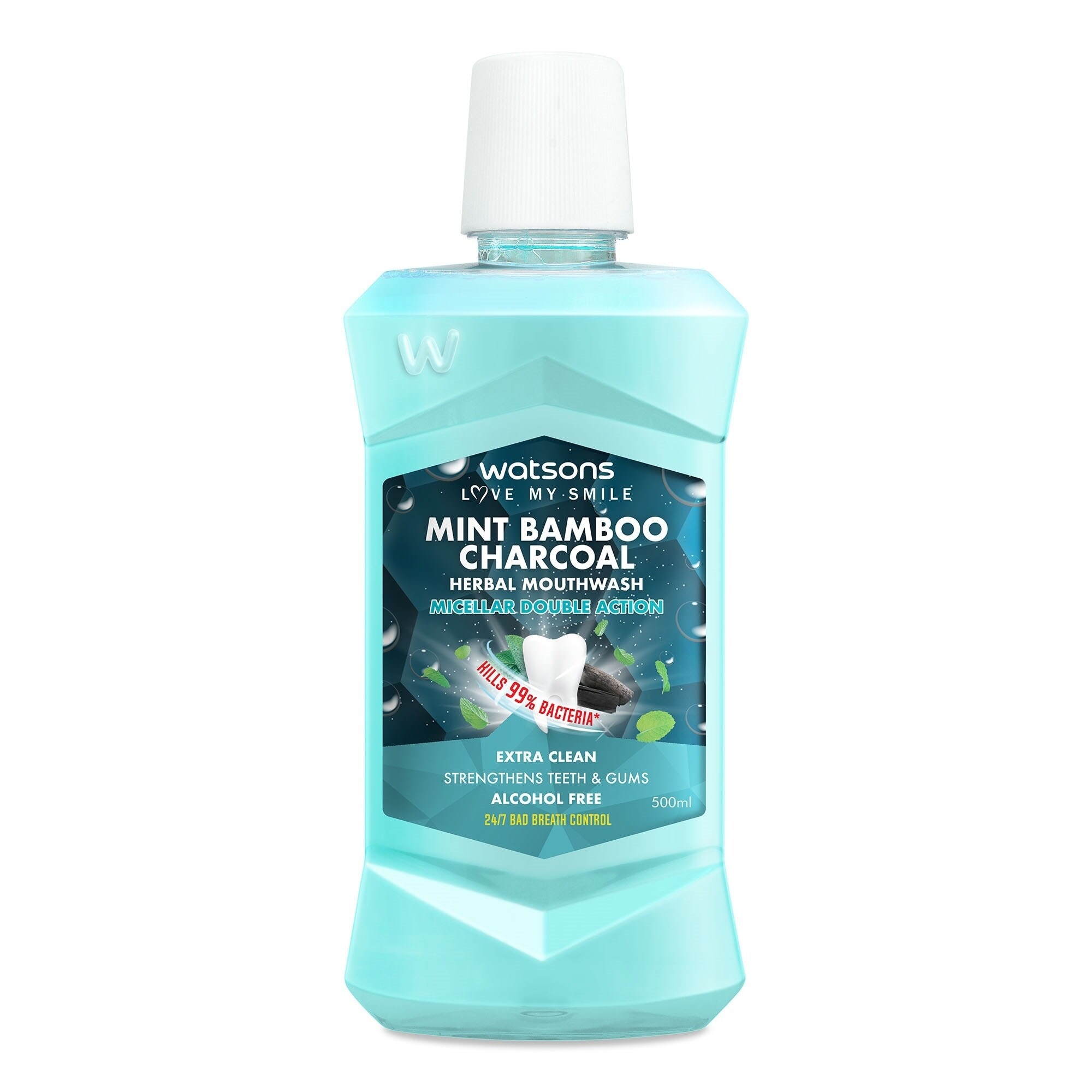 Love My Smile Mint Bamboo Charcoal Herbal Mouthwash 500ml