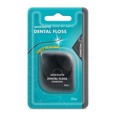 WATSONS Love my Smile Dental Floss Charcoal 50M