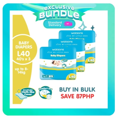 WATSONS Diaper Tape Jumbo Large 120pcs