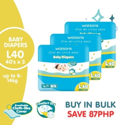 WATSONS Diaper Tape Jumbo Large 120pcs