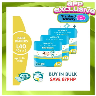 WATSONS Diaper Tape Jumbo Large 120pcs