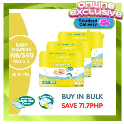 WATSONS Diaper Tape Jumbo Newborn 120pcs