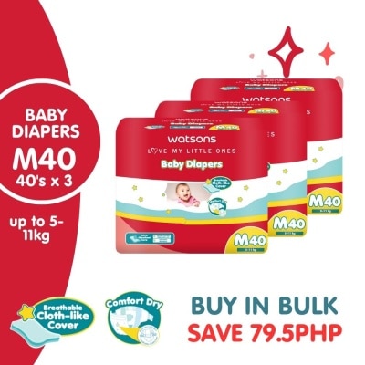 WATSONS Diaper Tape Jumbo Medium 120pcs