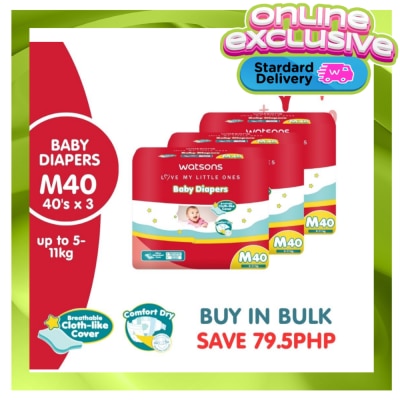 WATSONS Diaper Tape Jumbo Medium 120pcs