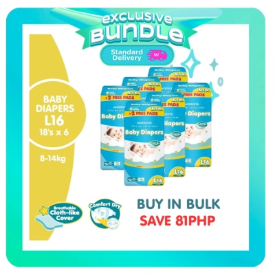 WATSONS - Diaper Tape Large Pack 108pcs