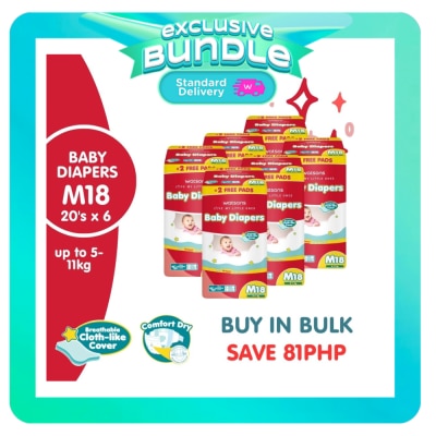 WATSONS - Diaper Tape Medium Pack 120pcs