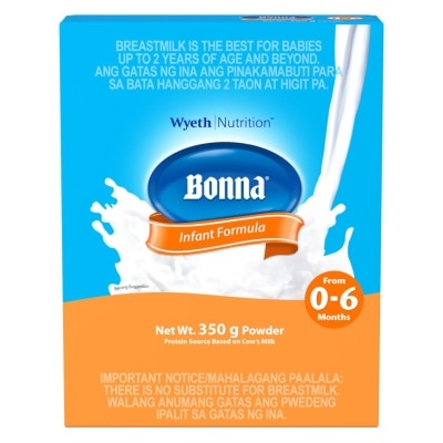 BONNA Stage 1 Infant Formula For 0 to 6 Months 350g Box