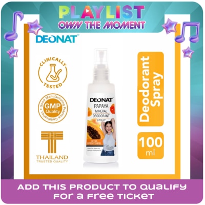 DEO NAT - Papaya Mineral Deodorant Spray 100ml