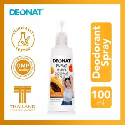 DEO NAT Papaya Mineral Deodorant Spray 100ml