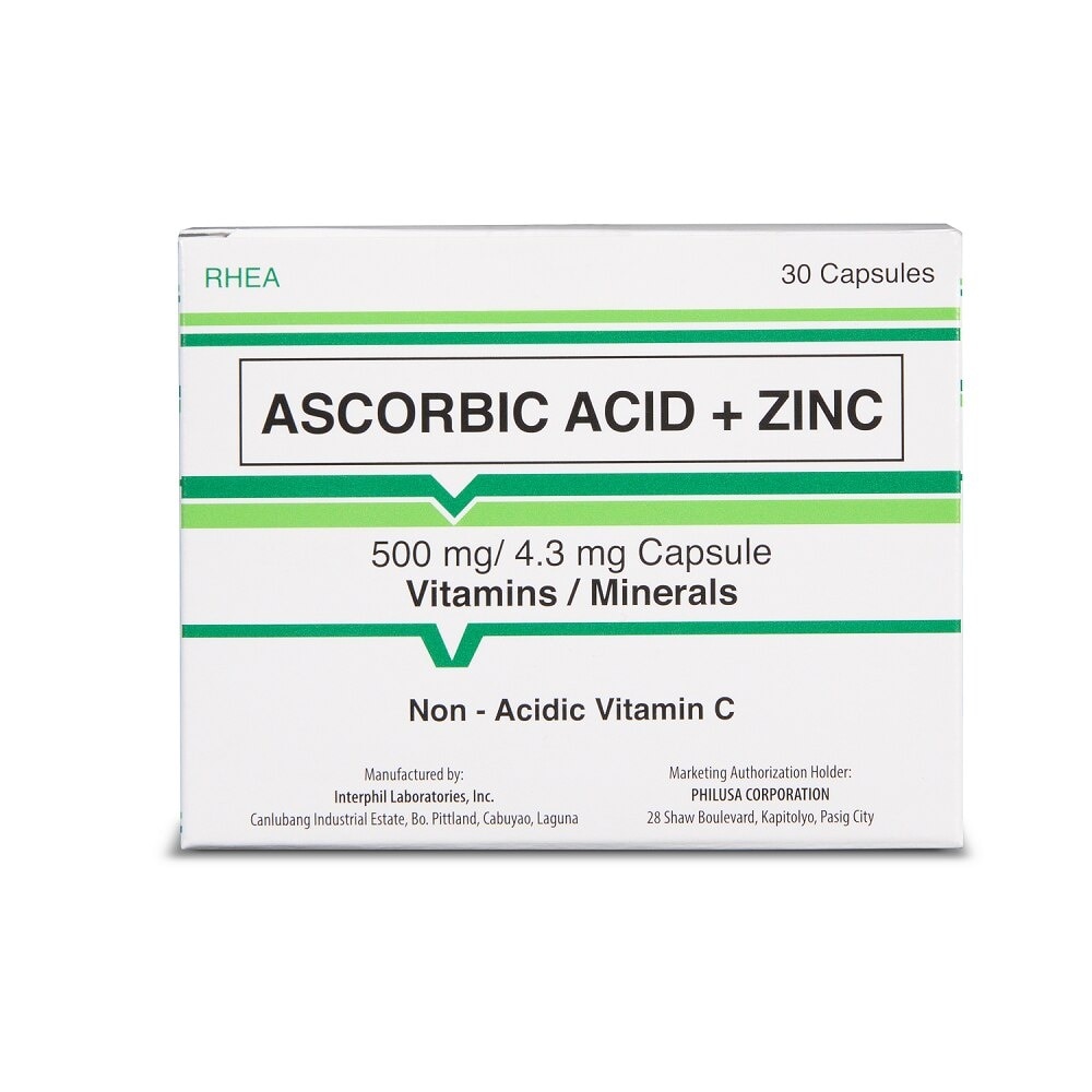 Ascorbic Acid plus Zinc 30 Capsules