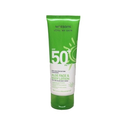 WATSONS Aloe Face and Body Lotion SPF50+ 100ml