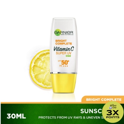 GARNIER Bright Complete Super UV Matte Brightening Sunscreen SPF50+ PA+++30mL