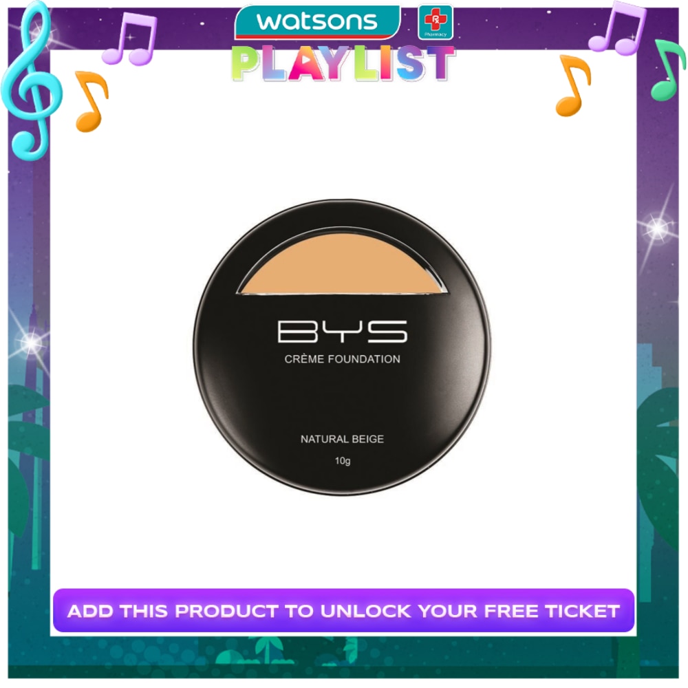 Crme Foundation With Sponge Natural Beige 10g