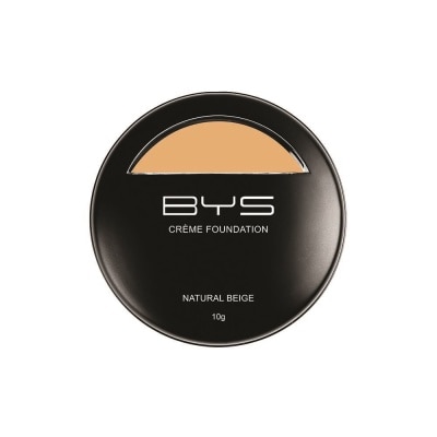 BYS Crme Foundation With Sponge Natural Beige 10g