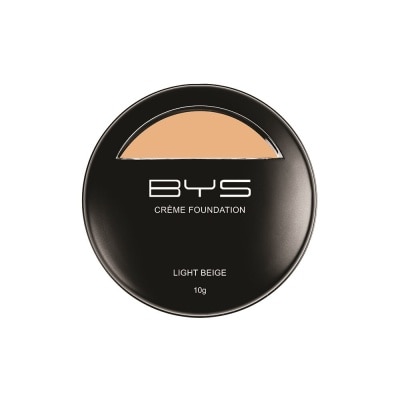 BYS Crme Foundation With Sponge Light Beige 10g