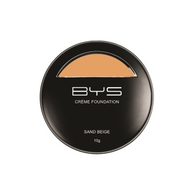 BYS Crme Foundation With Sponge Sand Beige 10g