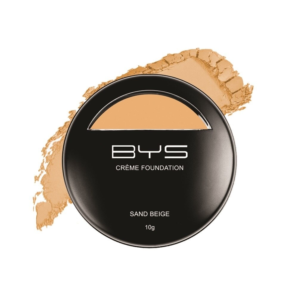 Crme Foundation With Sponge Sand Beige 10g