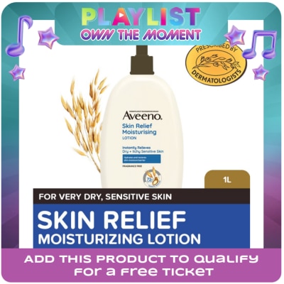 AVEENO - Aveeno Skin Relief Body Lotion 1L - Lotion for Sensitive/Dry/Itchy Skin, Eczema, Atopic Dermatitis