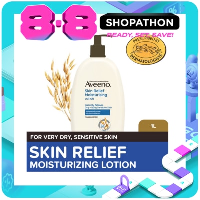 AVEENO - Aveeno Skin Relief Body Lotion 1L - Lotion for Sensitive/Dry/Itchy Skin, Eczema, Atopic Dermatitis image