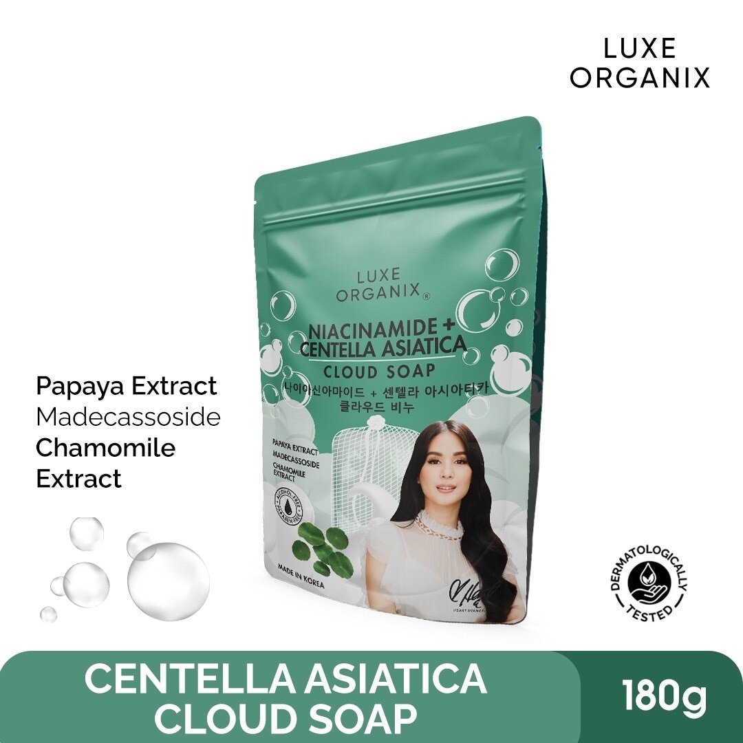 Luxe Organix Niacinamide + Centella Asiatica Calming Cloud Soap 180g