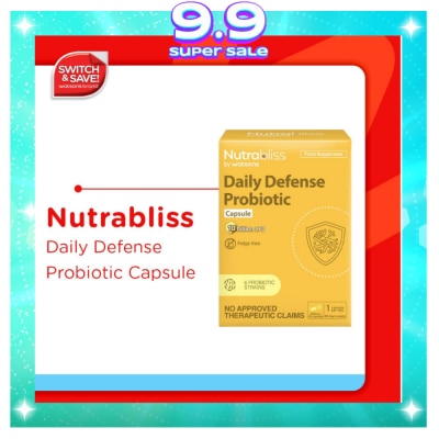 NUTRABLISS WS NUTRABLISS WS Daily Defense Probiotic Sold Per Piece
