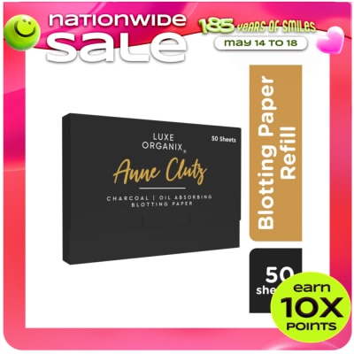 LUXE ORGANIX - Luxe Organix Anne Clutz Charcoal Oil Absorbing Blotting Paper Refill 50 Sheets