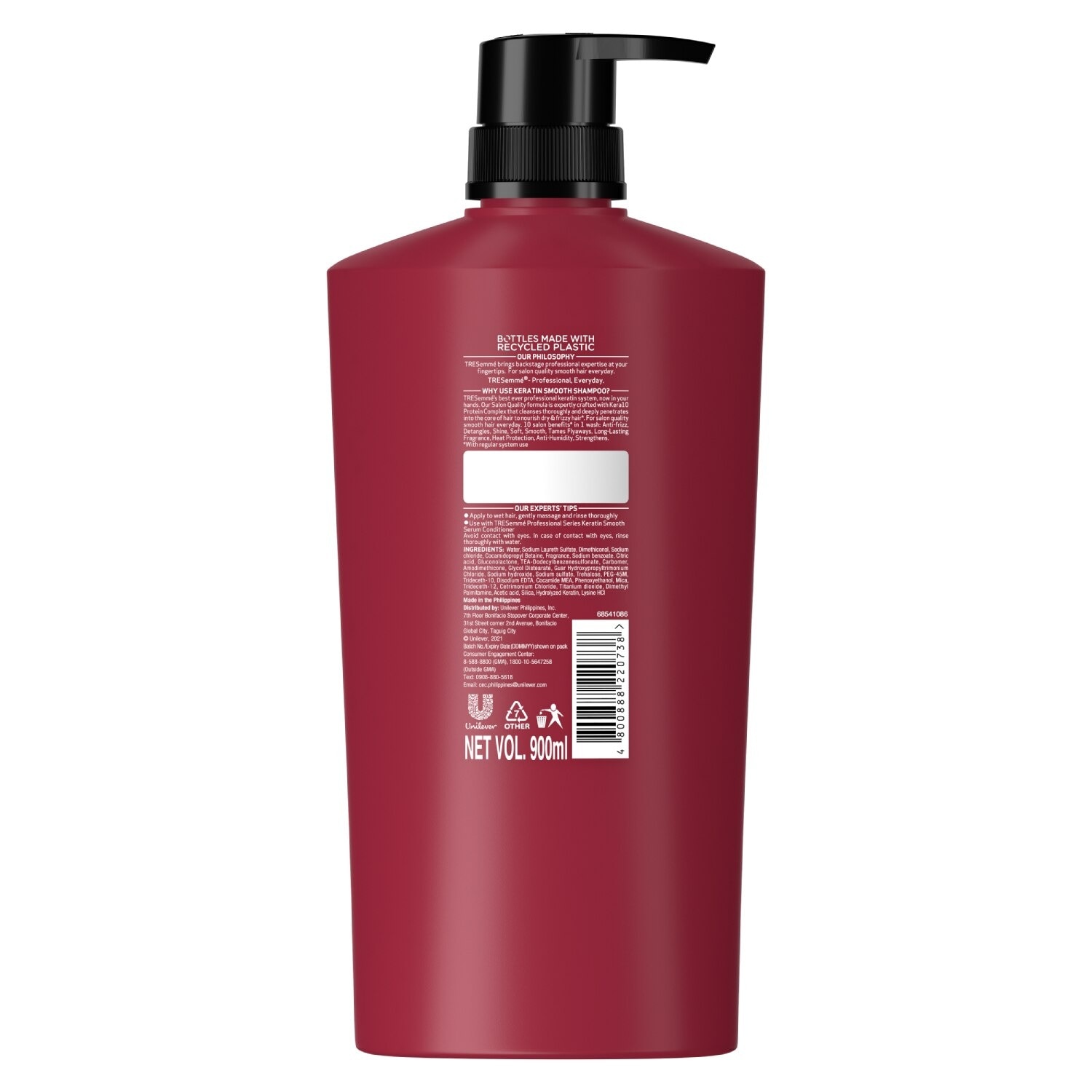 Keratin Smooth KERA10 Shampoo 900ml