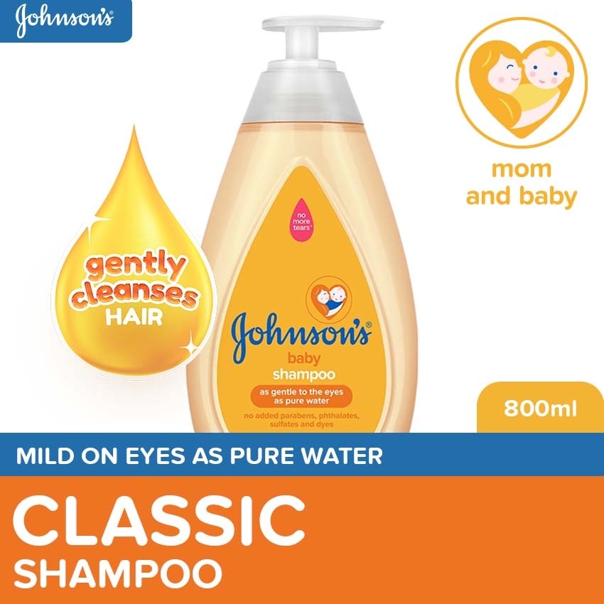 Johnson's Baby Shampoo 800ml - Baby Essentials, Baby Care, Shampoo for Kids