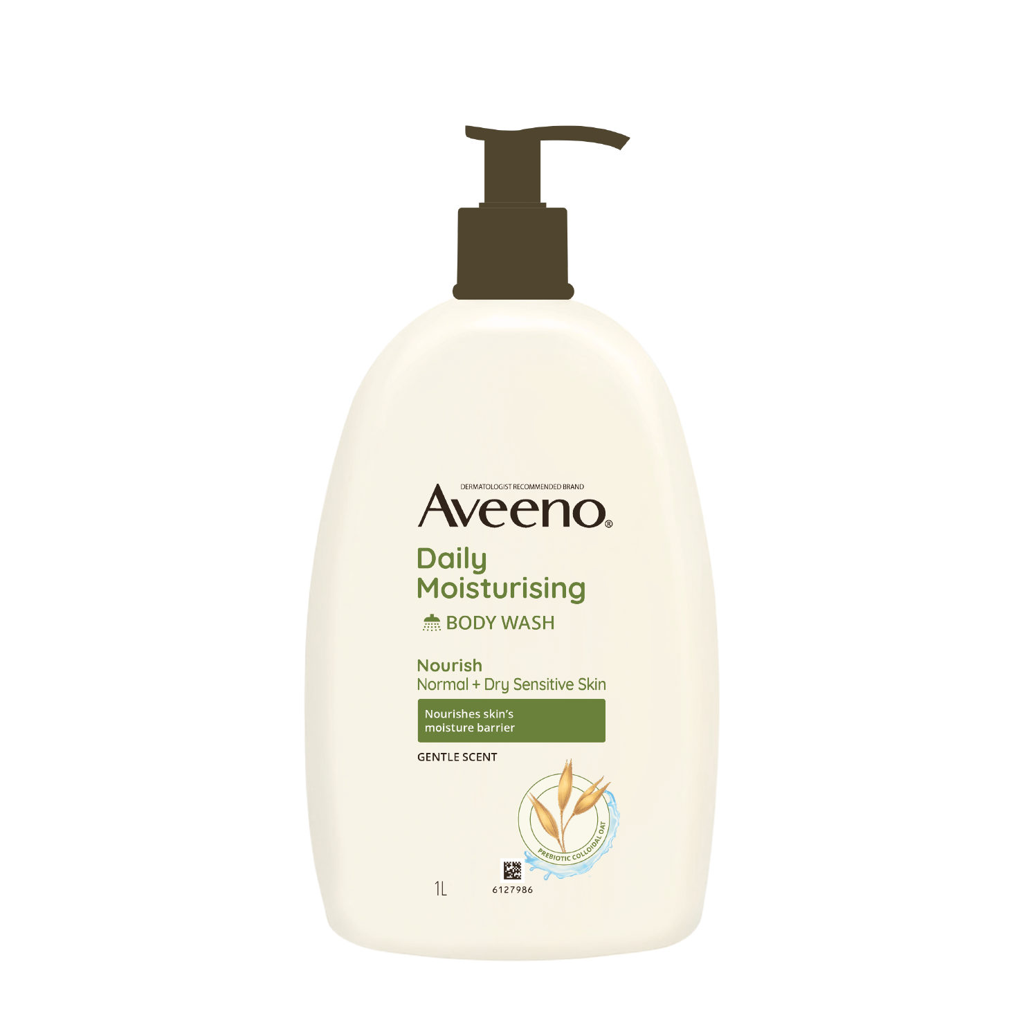 Aveeno Daily Moisturizing Body Wash 1L - Bodywash for Normal to Dry Skin, Sensitive Skin