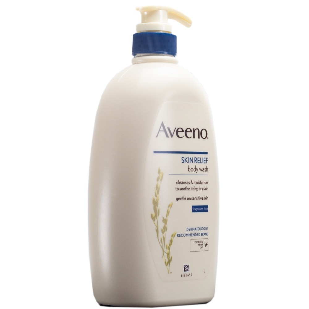 Aveeno Skin Relief Body Wash 1L - Bodywash for Sensitive/Dry/Itchy Skin, Eczema, Atopic Dermatitis