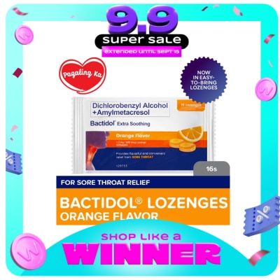 BACTIDOL - Bactidol Extra Soothing Orange Lozenge 16pcs for On-The-Go, Sore Throat, Itchy Throat image