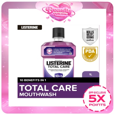 LISTERINE - Listerine Total Care Mouthwash 1L - For Complete Oral Care,Toothbrush Routine,Use with Toothpaste