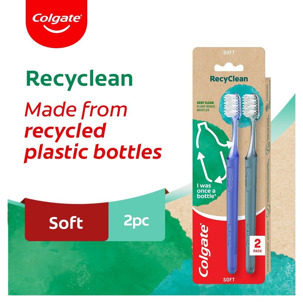 Recyclean Toothbrush Twin Pack 2pcs