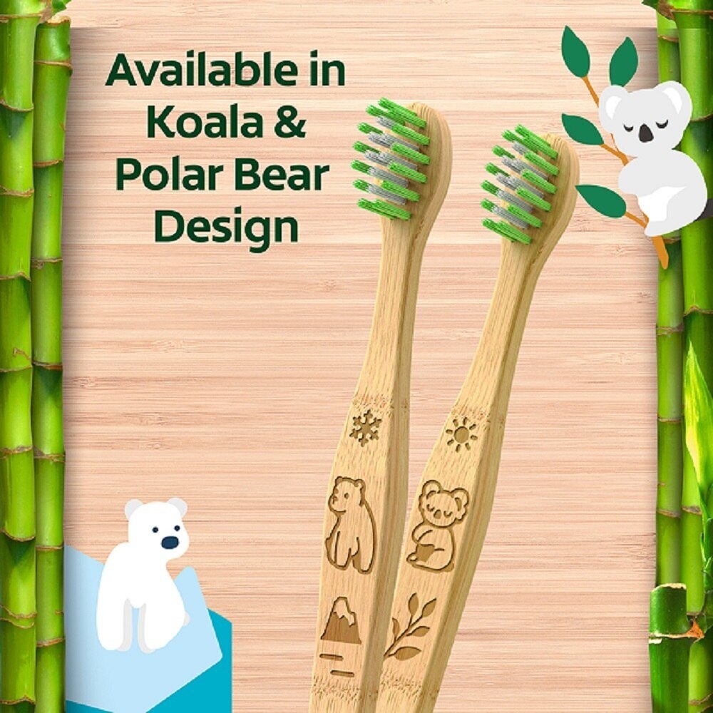 Natural Bamboo Kids Toothbrush (6+ years) 1pc