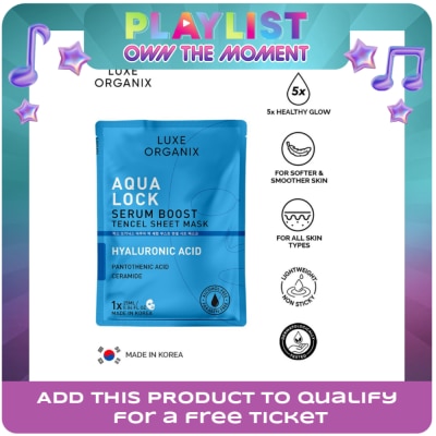 LUXE ORGANIX - Luxe Organix Aqua Lock Serum Boost Sheet Mask 25ml