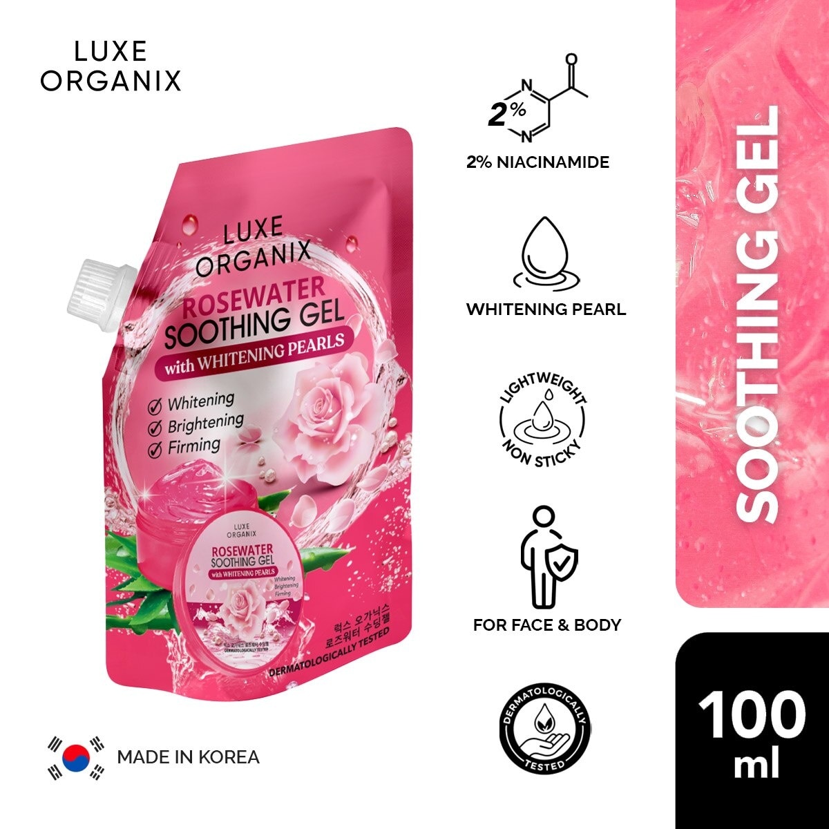 Luxe Organix Rosewater Soothing Gel 100ml