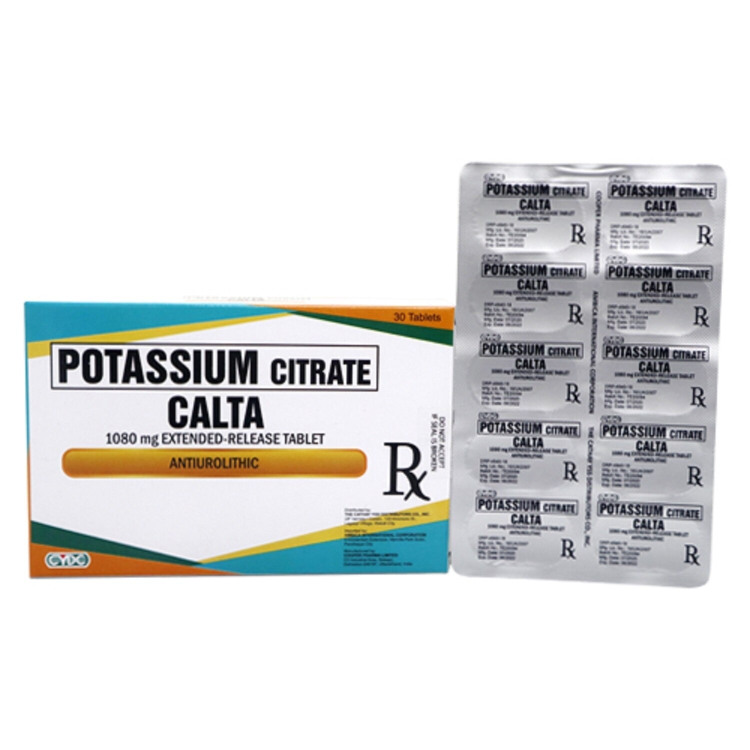 Potassium Citrate 1080mg 1 Extended-release Tablet [PRESCRIPTION REQUIRED]