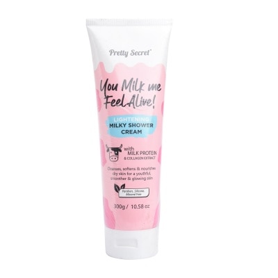 PRETTY SECRET You Milk Me Feel Alive Lightening Milky Shower Cream 300ml