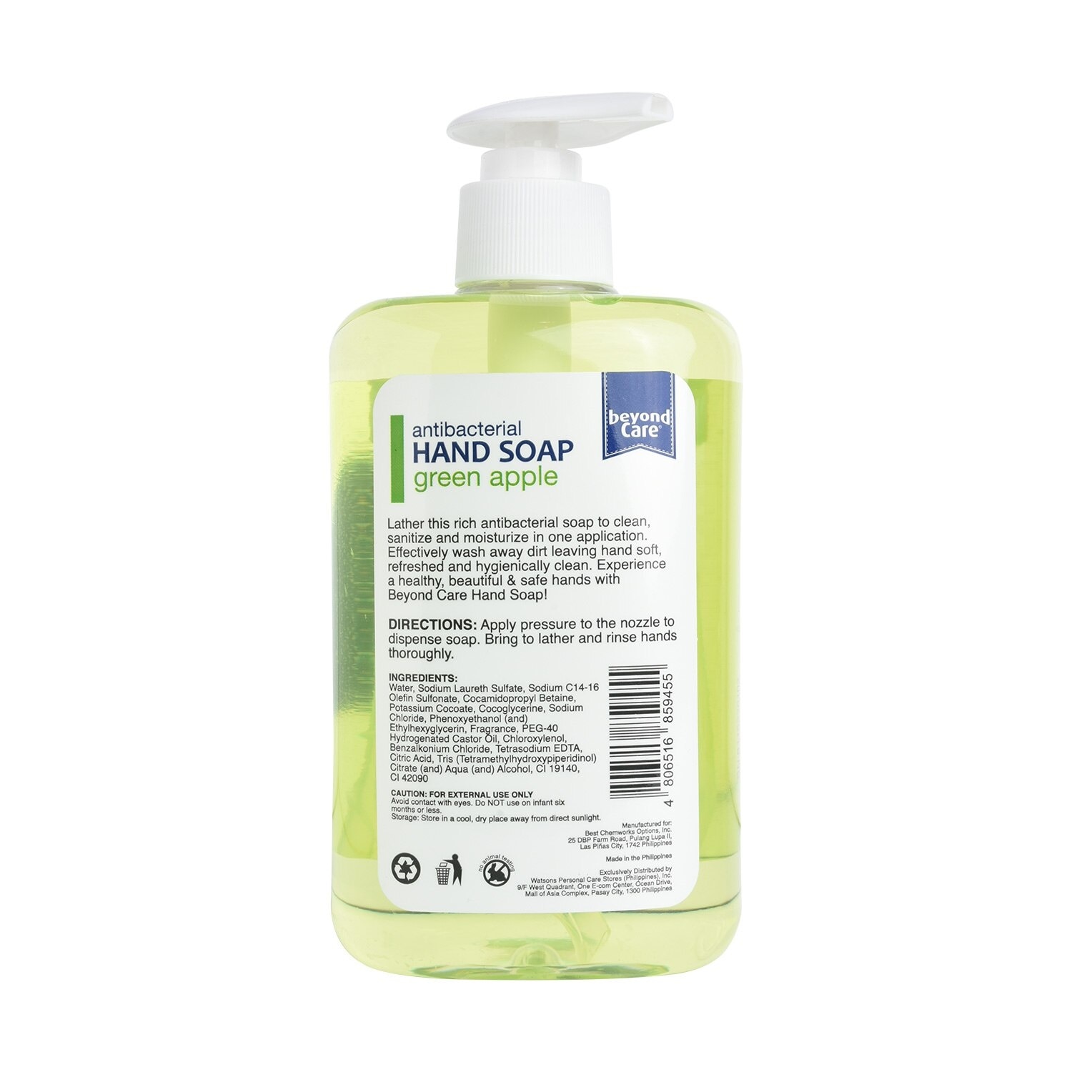 Antibacterial Hand Soap Green Apple 500ml