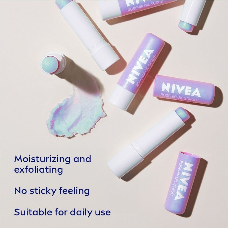 NIVEA Lip Scrub with Rosehip Oil 4.8g