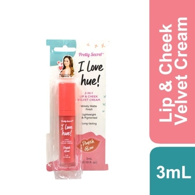 PRETTY SECRET 2-In-1 Lip and Cheek Velvet Cream Pinkish Glow 3ML