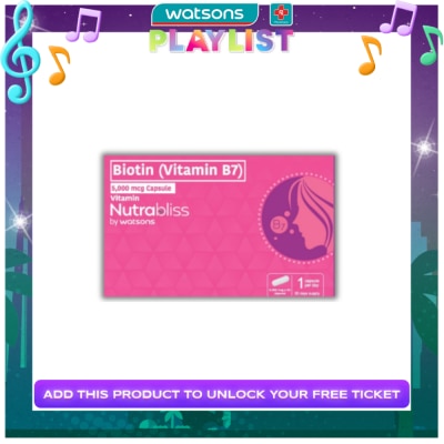 NUTRABLISS WS NUTRABLISS WS Biotin 5000mcg Capsule (Sold Per Piece)