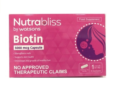 NUTRABLISS WS Biotin 5000mcg 1 Capsule