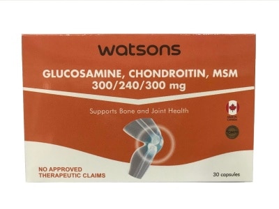 WATSONS GENERICS Glucosamine, Chondroitin, MSM 300/240/300mg 1 Capsule