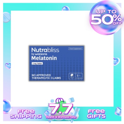 NUTRABLISS WS NUTRABLISS WS Melatonin 3mg (Sold Per Piece)