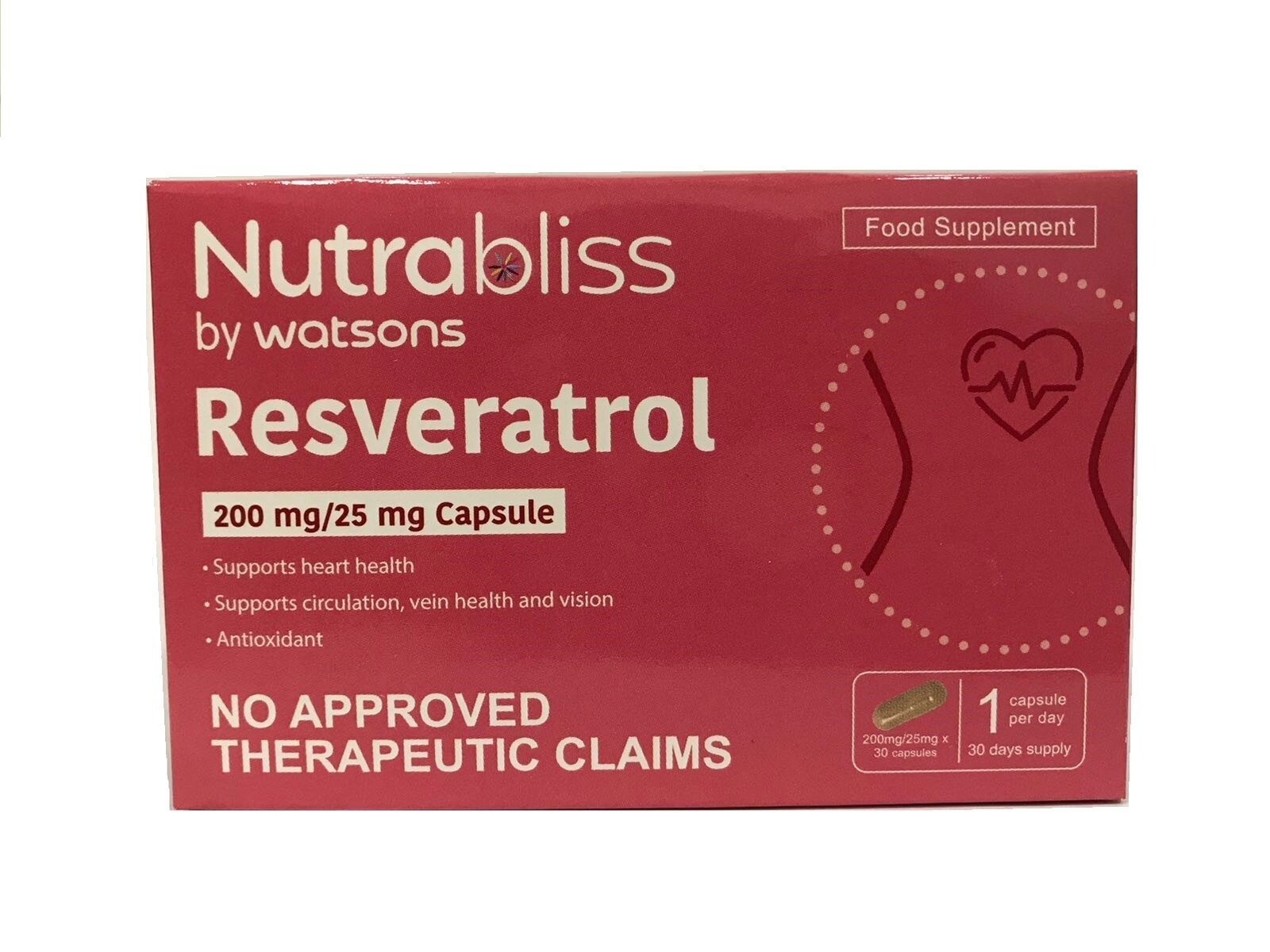 Resveratrol 200mg/25mg 1 Capsule